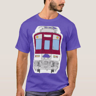 Camiseta Dibujo delantero del tren eléctrico japonés Kintet