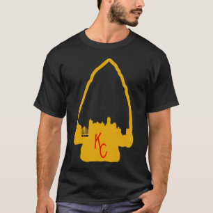 Camiseta Dibujo digital de punta de flecha de línea de hori