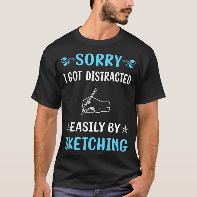 Camiseta Dibujo Distraído (Anverso)