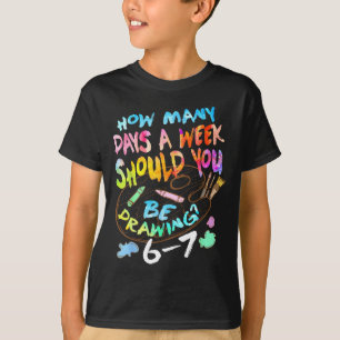 Camiseta Dibujo Divertido Boceto Artista Amante Del Arte Ch