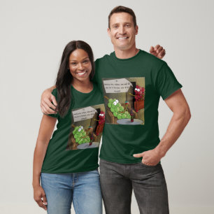 Camiseta Dibujo divertido de comida, vino y matrimonio sobr