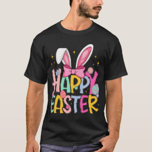 Camiseta Dibujo divertido de conejo Easter Feliz Pascua 