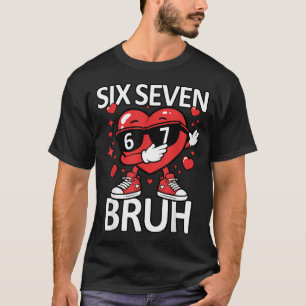 Camiseta Dibujo Divertido de Corazón 67 San Valentín Meme G