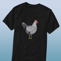 Dibujo divertido de gallina Wyandotte en acuarela