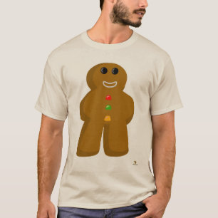 Camiseta Dibujo divertido de Meeple de pan de jengibre para