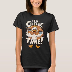Camiseta Dibujo divertido de pato de dibujos animados en ho