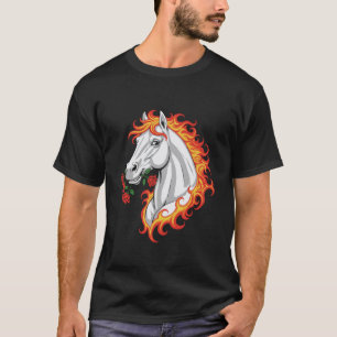 Camiseta Dibujo divertido de San Valentín de equitación