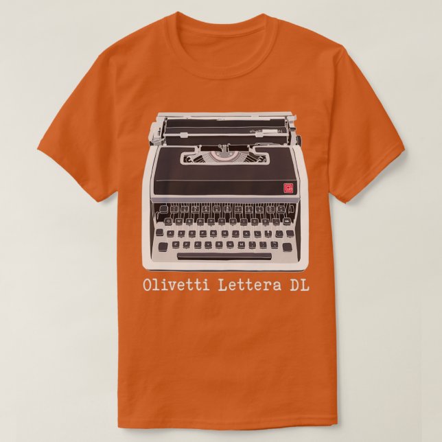Camiseta Dibujo en color Olivetti Lettera DL (Diseño del anverso)
