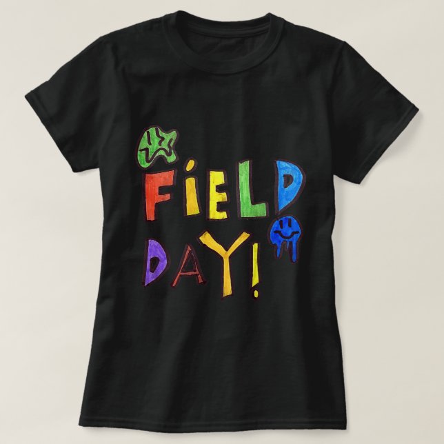 Camiseta Dibujo en el día del campo (Diseño del anverso)