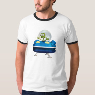 Camiseta Dibujo Espacial de Dibujos Animados de Ovni Alien