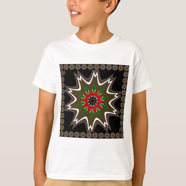 Camiseta Dibujo/gráfico con colores de la bandera keniana (Anverso)