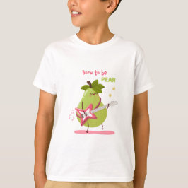 Camiseta Dibujo infantil divertido de una pera roca