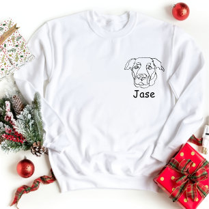 Camiseta Dibujo manual personalizado de perro de Labrador
