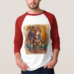 Camiseta Dibujo místico de tinta espiritual - tatuaje vibra
