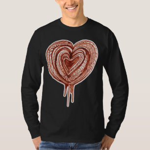 Camiseta Dibujo muscular de la bomba (corazón)