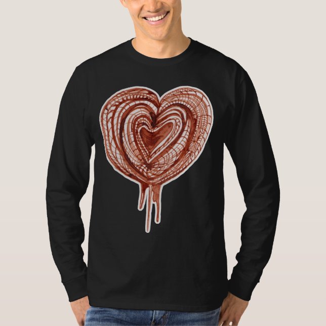 Camiseta Dibujo muscular de la bomba (corazón) (Anverso)