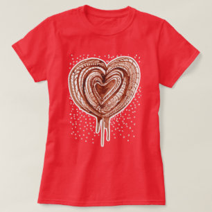 Camiseta Dibujo muscular de la bomba (corazón)