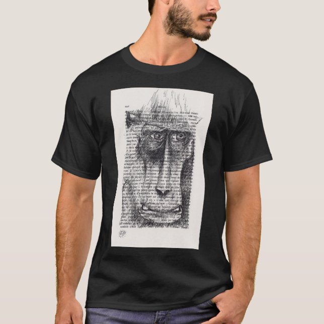 Camiseta Dibujo original de la astrología china de los mono (Anverso)