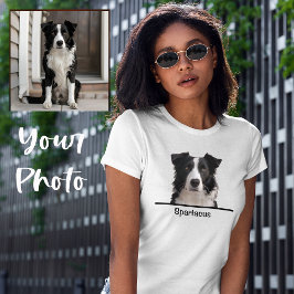 Camiseta Dibujo personalizado de mascota lindo y simple Reg