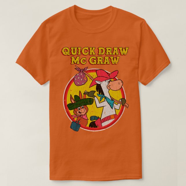 Camiseta Dibujo rápido de vintage McGraw (Diseño del anverso)
