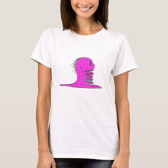 Camiseta Dibujo raro de dragón monstruo (Anverso)