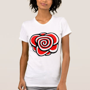 Camiseta Dibujo Rosa