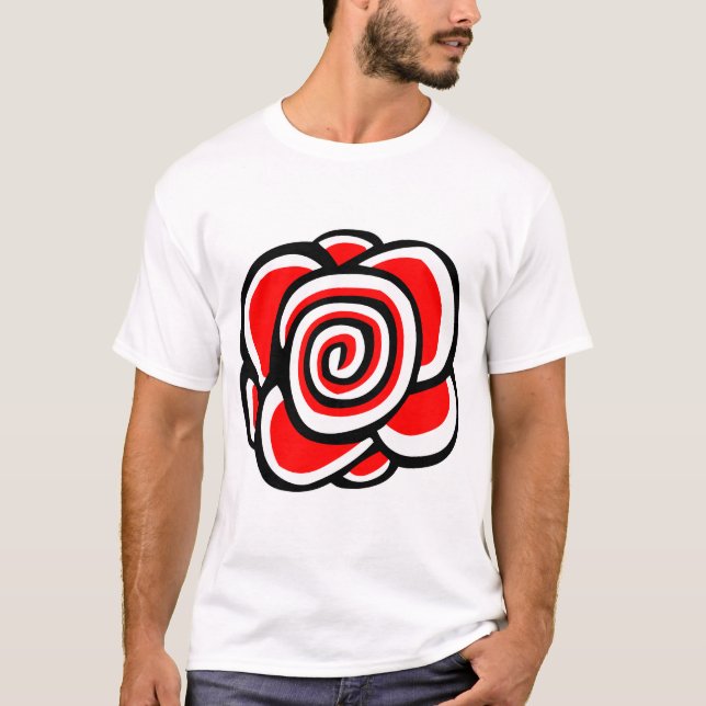 Camiseta Dibujo Rosa - Personalizado (Anverso)