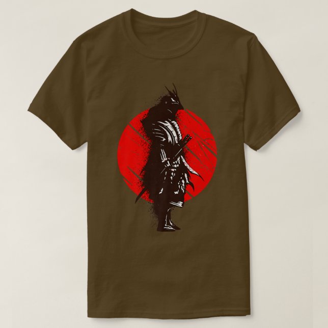 Camiseta Dibujo Samurai Diseño Arte Asiático (Diseño del anverso)