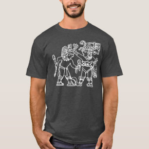 Camiseta Dibujo simple de antiguos guerreros (2)
