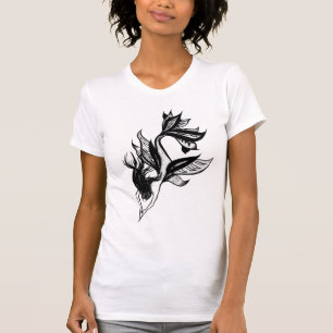Camiseta Dibujo Tatuaje Tatuaje De Tinta Con Sombra Sombra