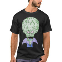 Dibujos animados de ciencia ficción de alienígena