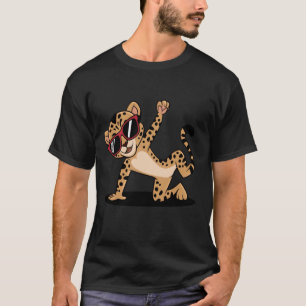 Camiseta Dibujos animados de guepardo bailando breakdance c