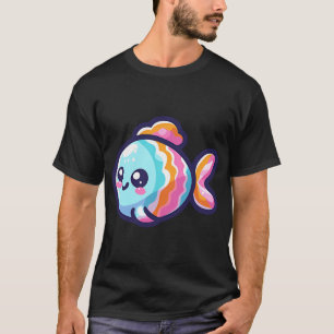 Camiseta Dibujos animados de peces juguetones