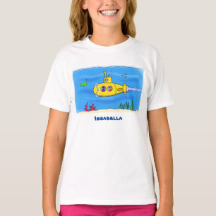 Camiseta Dibujos animados de submarino feliz