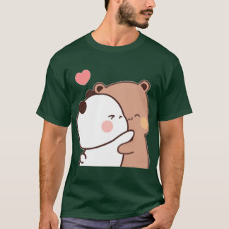 Camiseta Dibujos animados divertidos de la linda pareja Bub