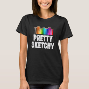 Camiseta Dibujos Animados Divertidos Humor De Maestros Lápi