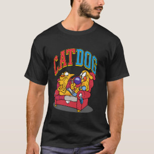Camiseta Dibujos animados retro de CatDog pasando el rato