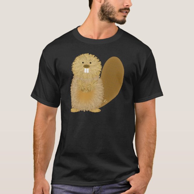 Camiseta Dibujos animales adorables: Castor (Anverso)