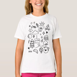 Camiseta Dibujos Animales y Naturaleza Kawaii para Niños