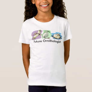 Camiseta Dibujos de aves ornitólogas futuras