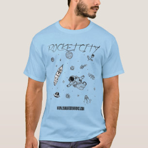 Camiseta Dibujos de ciudades de cohetes