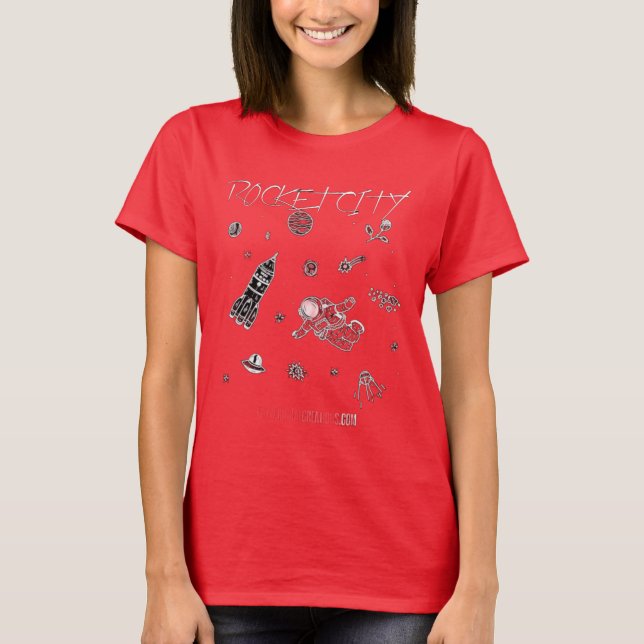 Camiseta Dibujos de ciudades de cohetes 1 (Anverso)