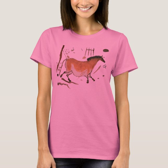 Camiseta Dibujos de cueva Lascaux Prehistórico francés (Anverso)