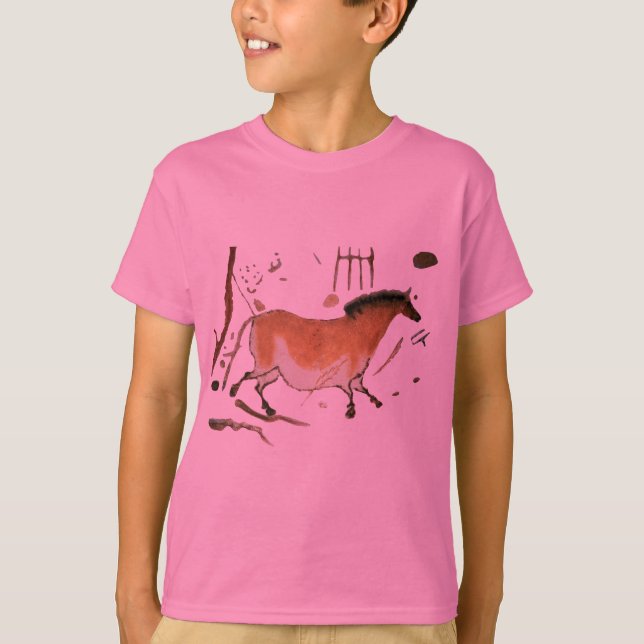 Camiseta Dibujos de cueva Lascaux Prehistórico francés (Anverso)