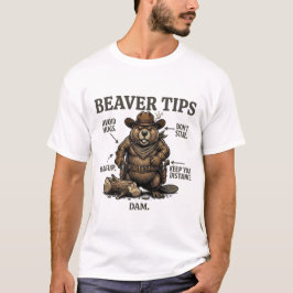 Camiseta Dibujos divertidos de castor vaquero del viejo oes