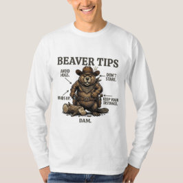 Camiseta Dibujos divertidos de castores vaqueros del Salvaj