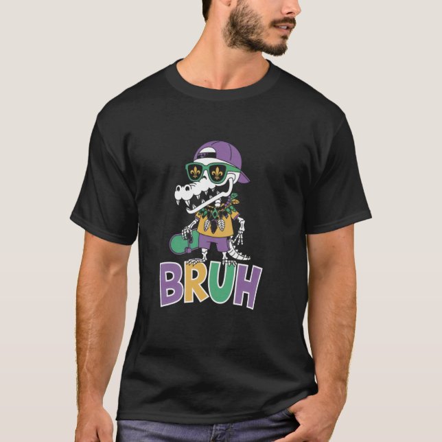 Camiseta Dibujos divertidos de Mardigator Cocodrilo Esquele (Anverso)