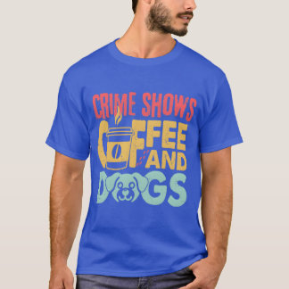Camiseta Dibujos divertidos de perros y café para amantes d