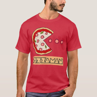 Camiseta Dibujos divertidos de pizza PizzamanNostalgia Vibr