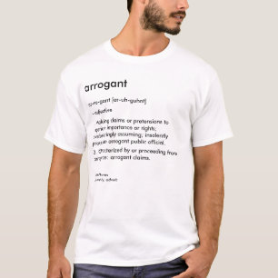 Camiseta Diccionario: Arrogante